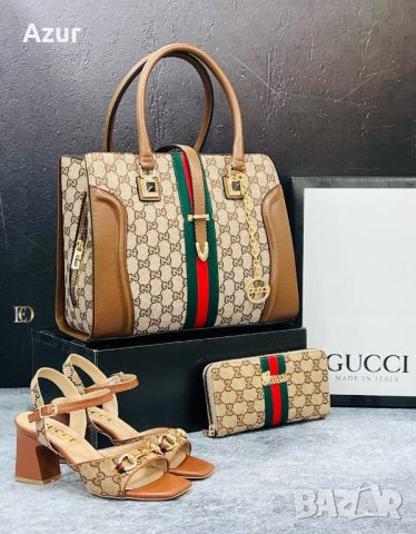 дамски обувки, чанта и портмоне gucci , снимка 3 - Чанти - 46484757