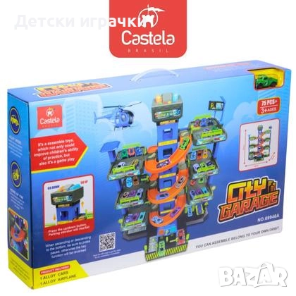 Паркинг гараж със 7 етажа с асансьор, със звук и осветление , снимка 3 - Коли, камиони, мотори, писти - 52827786