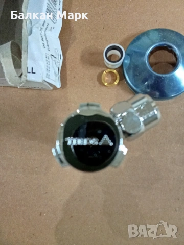 Ъглов спирателен кран SCHELL 1/2" x 3/8" с розетка , снимка 4 - ВИК - 54075622