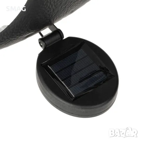 Соларно декоративно дърво с птици Черен метал Ø40см S_1237117, снимка 3 - Соларни лампи - 49909610