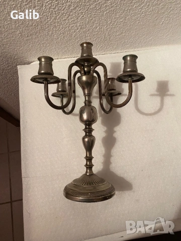 Красив античен Свещник за 5 свещи