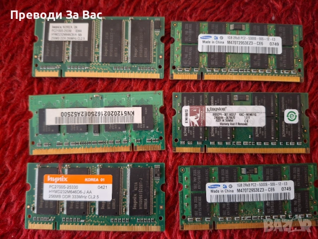 Компютърни SODIMM RAM памети