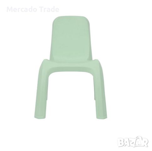 Детски стол Mercado Trade, Без подлакътници, Пластмасов, Зелен мат, снимка 2 - Мебели за детската стая - 46352445