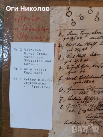 Фамилна снимка от XVIII, снимка 8 - Антикварни и старинни предмети - 50919746