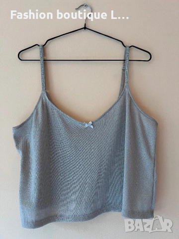 Потник с блестящи сребърни камъчета и регулиращи се презрамки M размер ❤️