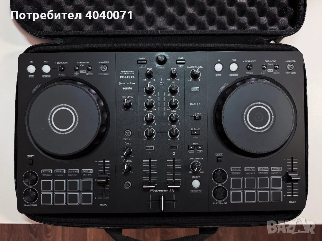 DJ контролер - Pioneer DDJ-FLX4 + твърд кейс, кутия и всички документи