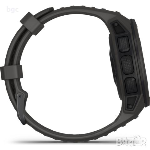 НОВ Смарт часовник Garmin Instinct, 45 mm, Silicone strap, Black, - 24 месеца гаранция, снимка 3 - Смарт часовници - 46602335