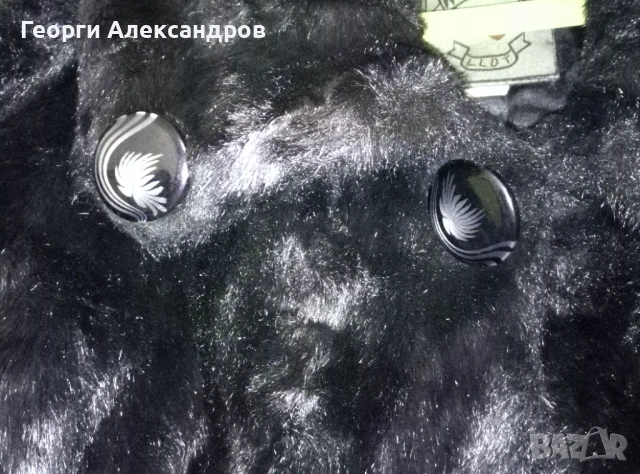 Старо Красиво Марково Много Запазено КОЖЕНО ПАЛТО от НОРКА - Предполагам ИЗКУСТВЕН КОСЪМ? Дамско XL, снимка 3 - Палта, манта - 53965692