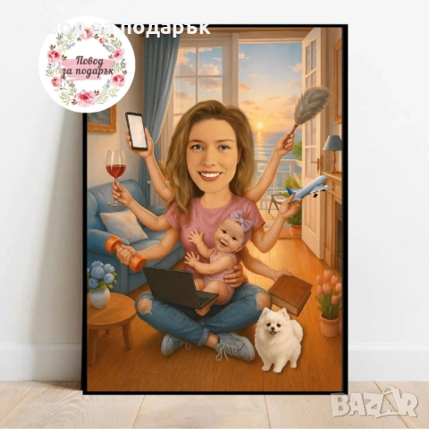 Карикатура за 8 март , снимка 9 - Картини - 53467225