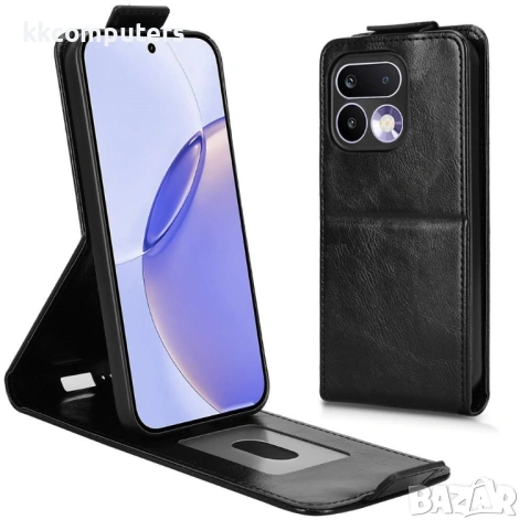 Вертикален Кожен Калъф за Realme 16 Pro+ 5G - Флип, Магнитен, Стойка, Слот за Карта, Вкл. Протектор , снимка 6 - Резервни части за телефони - 53609701
