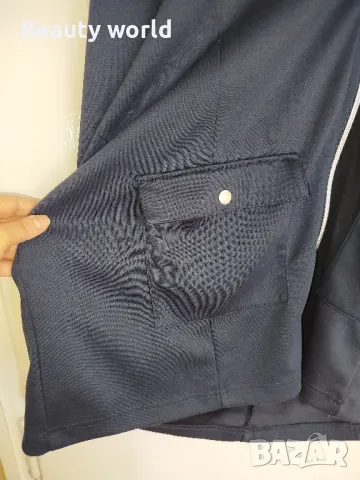 Дамско синьо яке 3 хл, снимка 3 - Якета - 50034362