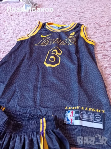 Чисто нов оригинален екип на Los Angelis Lakers - LeBron James, снимка 5 - Баскетбол - 50661723