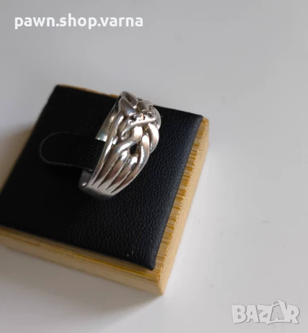 Ново сребърно пръстенче с цирконий – 925 проба, снимка 4 - Пръстени - 50990723