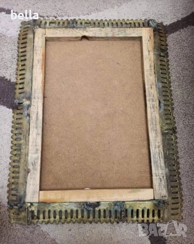 Произведение на Ставри Калинов ,масивна бронзова рамка., снимка 4 - Антикварни и старинни предмети - 53338027