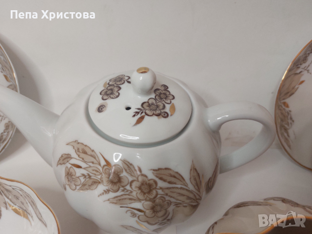 Сервиз за чай от руски порцелан, снимка 8 - Сервизи - 45031133