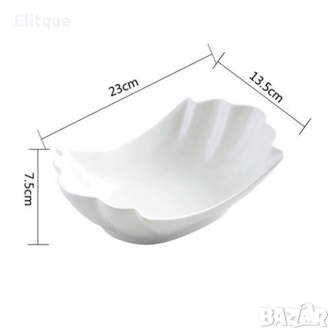 Стилна бяла купа от Аркопал , 23 х 13,5 см, снимка 11 - Чинии - 52898025