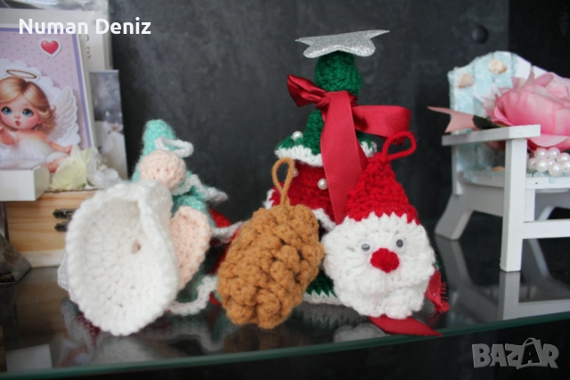 Коледна украса за елха (плетена); коледни подаръци, снимка 4 - Коледни подаръци - 52414328