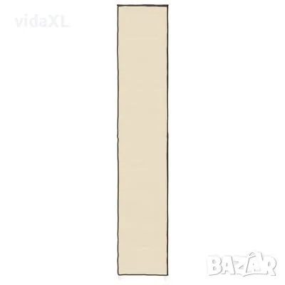 vidaXL Шкаф за обувки, кремав, 60x30x166 см, плат（SKU:337260）, снимка 4 - Шкафове - 49413749