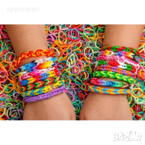 Кутия на 3 етажа 4500 ластици и пособия за плетене на гривни Loom Band, снимка 2 - Други - 45003690