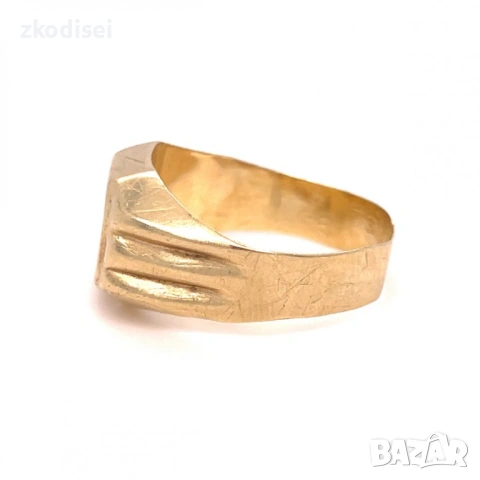 Златен мъжки пръстен 2,78гр. 14кр. проба:585 размер:63 модел:30747-1, снимка 2 - Пръстени - 53116566