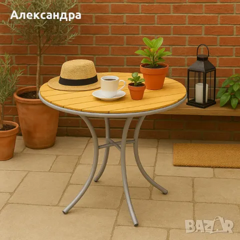 Маса Muhler Bistro Polywood, 70xH72см, снимка 1