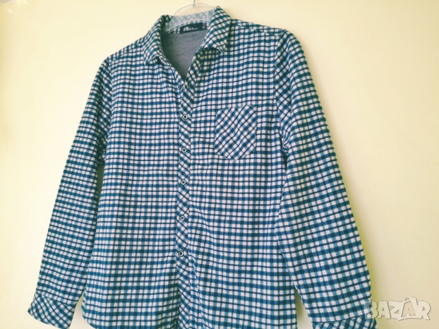 FGZX Flannel Fleece Treking Shirt / XS-S* / топла мъжка поларена карирана риза / състояние: ново, снимка 5 - Зимни спортове - 44956599