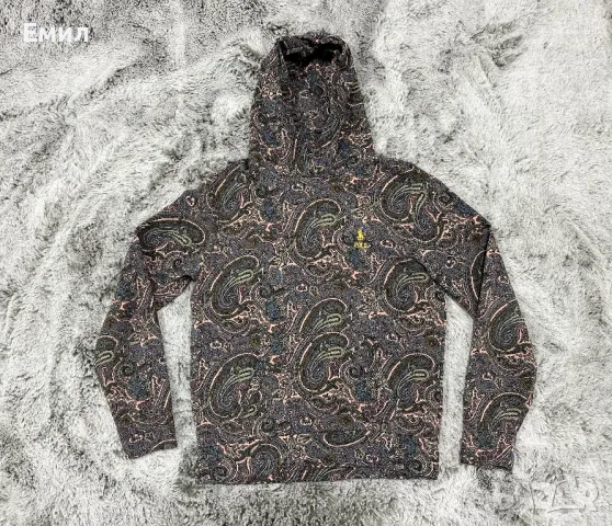 Мъжки суитшърт Polo Ralph Lauren Paisley Fleece Hoodie, Размер S, снимка 2 - Суичъри - 47610657