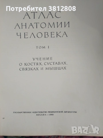 Медицинска литература Атлас анатомии человека  и други, снимка 9 - Специализирана литература - 53932789