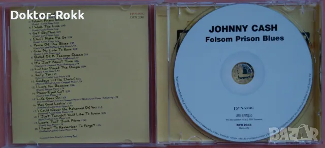 Johnny Cash – Folsom Prison Blues 2003 (2008, CD), снимка 3 - CD дискове - 47501236