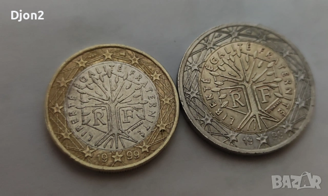Евро монети 1999г.