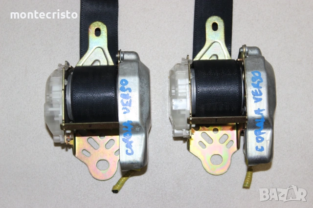 Предни колани Toyota Corolla verso (2004-2009г.) преден ляв десен колан 7P1150-P / 7P2140-P, снимка 3 - Части - 53852136