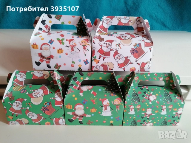 Коледни кутийки за лакомства и подаръци, снимка 4 - Други - 52472194