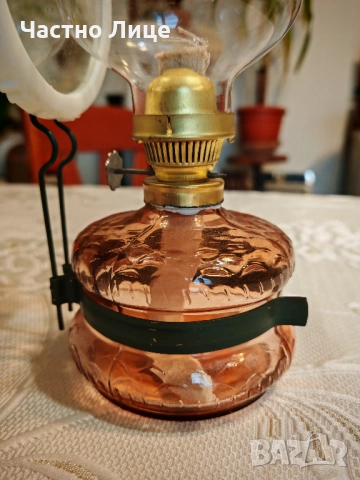 Разкошна Старинна Газена Лампа с Огледало и Шише Неползвана  Страхотно запазена.  Състояние UNC !
