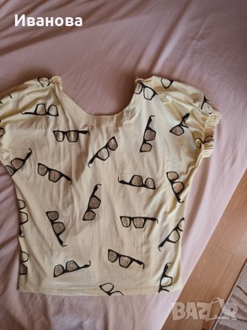 Красива нова памучна блуза, снимка 2 - Тениски - 46404383