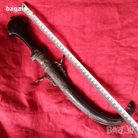 Кама, кумая, кинжал, сребро., снимка 7 - Антикварни и старинни предмети - 54198472