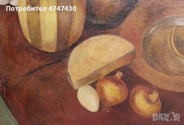 Стоян Домусчиев маслени бои картина натюрморт, снимка 7 - Картини - 53616412