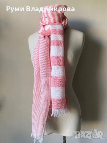 Шал с лен/ различни видове, снимка 12 - Шалове - 45423454