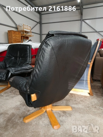 3937 Relax кресло от естествена кожа , снимка 4 - Абсорбатори - 52722584