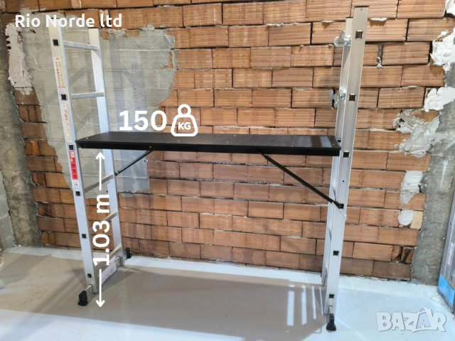 Скеле-стълба алуминиево 2х6 до 150кг, снимка 4 - Други инструменти - 54158486