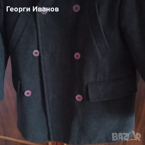 Късо италианско зимно палто Keiko размер М вълнено woolen coat, снимка 3 - Палта - 47984779