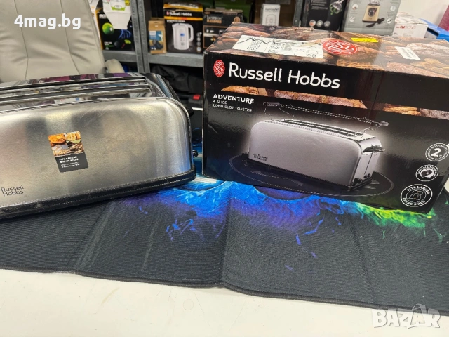 тостер Russell Hobbs Adventure за 4 филийки с дълги слотове., снимка 2 - Печки, фурни - 53770782