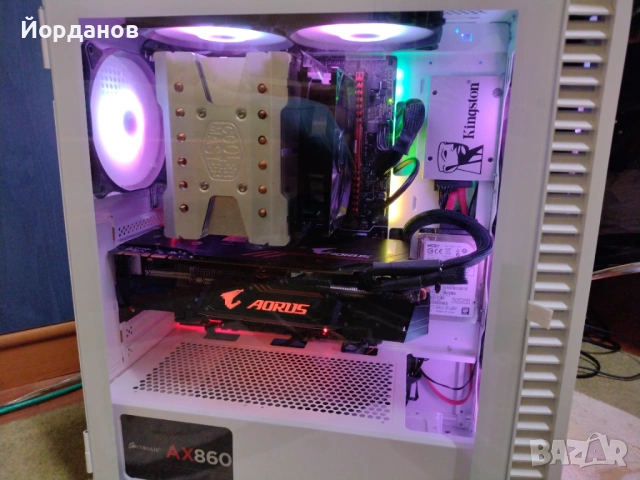 Гейм компютър Intel i7-7700k/32gb.ram./500gb.ssd./1tb.hdd./Aorus GTX1080Ti 11gb., снимка 5 - Геймърски - 53309427