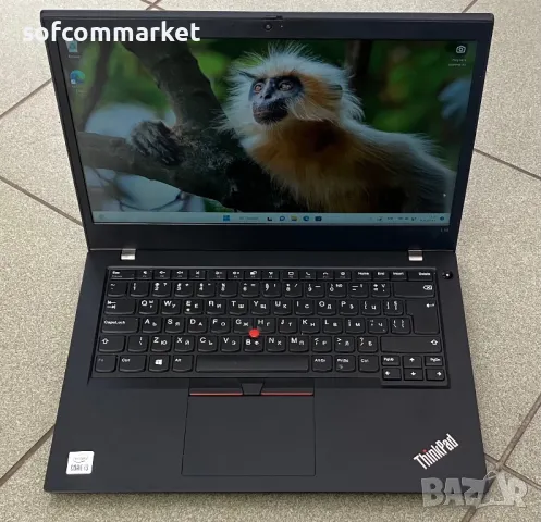 Лаптоп Lenovo ThinkPad L14 G1, 14" FHD IPS Touch, i3-10110U, 8GB DDR4, 256GB SSD, Win 11 Pro, снимка 1 - Лаптопи за работа - 47875677