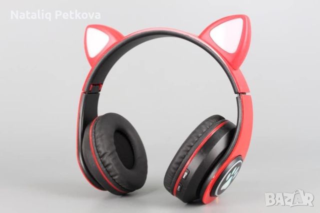 Слушалки коте, снимка 2 - Bluetooth слушалки - 46400178
