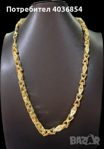 Позлатени мъжки ланци 14к, снимка 2 - Колиета, медальони, синджири - 53279660