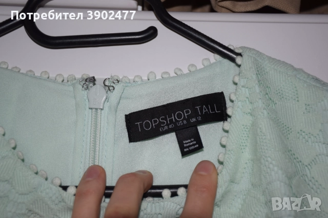 Елегантна красива рокля от фирма TopShop Tall, снимка 6 - Рокли - 52115772