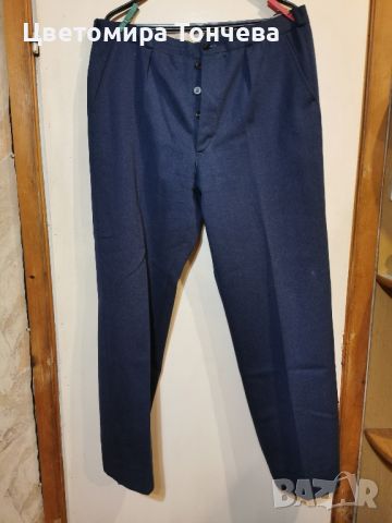 Мъжки официален син панталон, снимка 1 - Панталони - 45195516