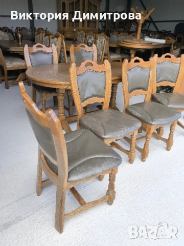 Комплект от 6 трапезни стола , снимка 10 - Столове - 51738273