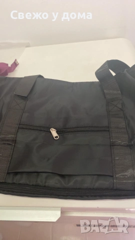 Чанта с уголемяващо се дъно с цип - 100% непромокаема материя/ Цвят: Черен няма преден джоб, сив, ли, снимка 11 - Чанти - 53461566