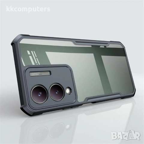 XUNDD Калъф за vivo Y17s 4G / Y28 5G / Y33t с Прозрачен акрилен гръб- TPU рамка, Airbag технология, , снимка 2 - Калъфи, кейсове - 52561165